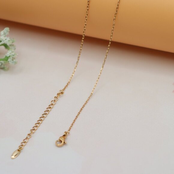 Rose Gold Bow Pendant Necklace with Pearl and Crystals , XPNL0171 - Picture 13 of 13